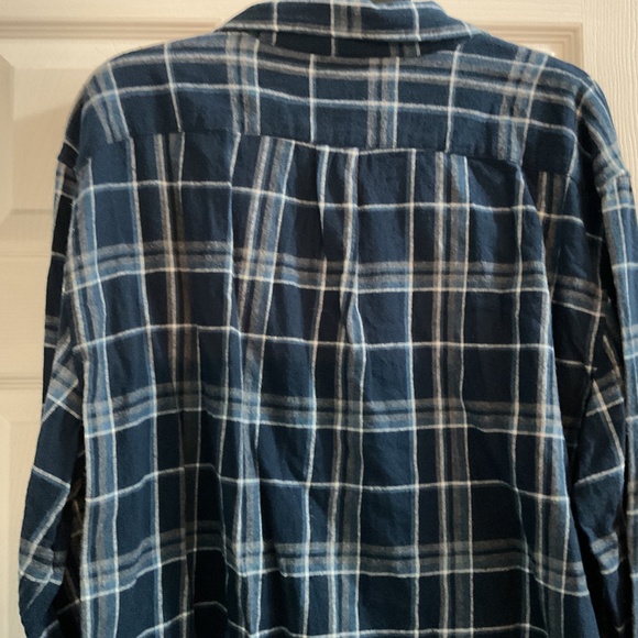 Mens J. Crew Classic Plaid Flannel Shirt, XXL - Picture 4 of 5